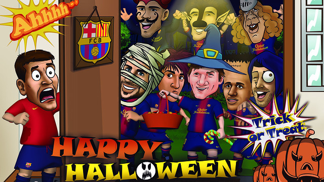 Barça Toons: Happy Halloween! FCBarca.am