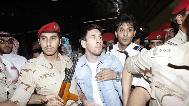 Թիկնապահները դժվարությամբ են հսկել Սաուդյան Արաբիա ժամանած Մեսսիին FCBarca.am